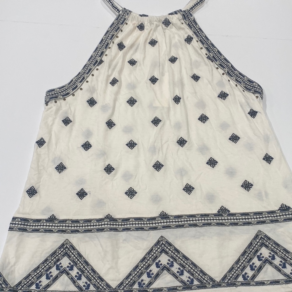 Anthropologie Knit Embroidered Top x small
